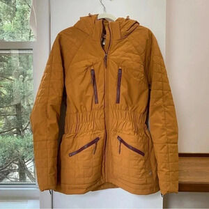 NWT Free People All Prepped Ski Jacket Coat Puffer FP Movement Brown